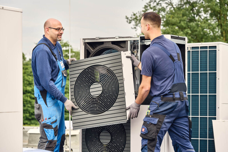 Installation einer Wärmepumpe